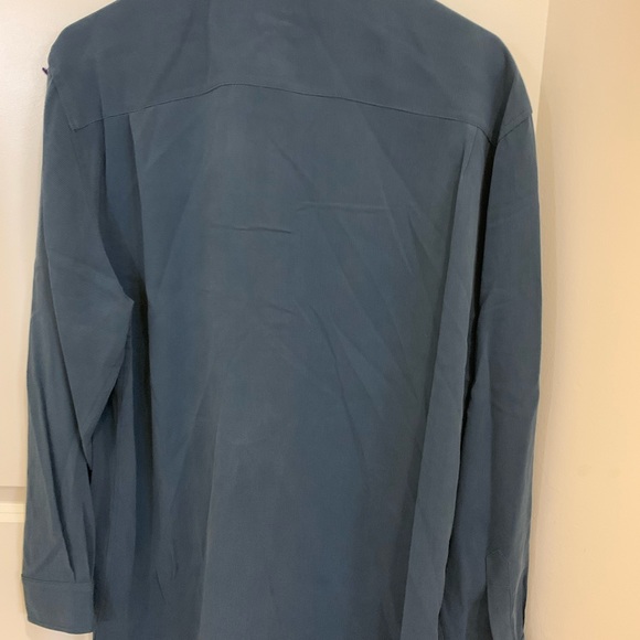 Per Lui Per Lei by Kukki Men’s 100% Silk Button Dress Shirt - Picture 2 of 6